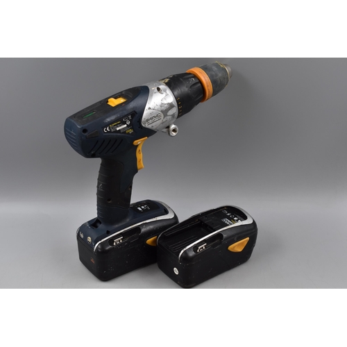 592 - A MacAllister 18v Hammer Drill, In Case. Powers on When Tested.