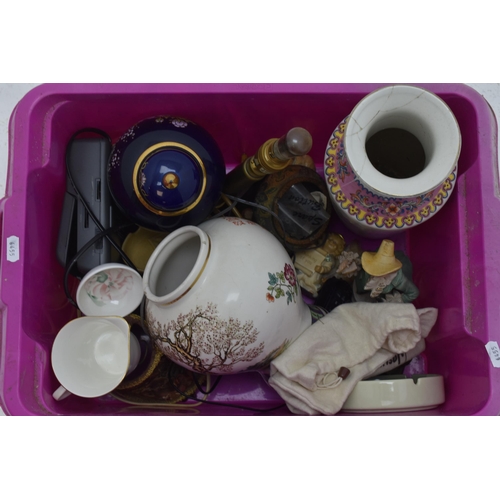 593 - Quality Mixed lot to include Ginger Jars, Lamp, Royal Doulton, Statues and more