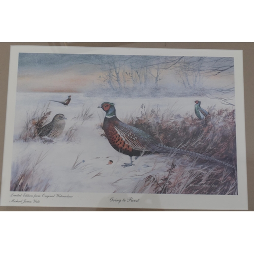 641 - Four Michael James Yule Limited Edition Prints in Matching Framed and Glazed Mounts