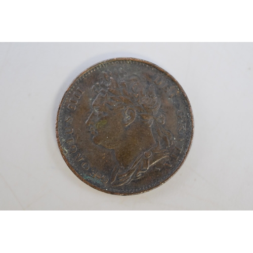 194 - An 1821 George IV Farthing Coin