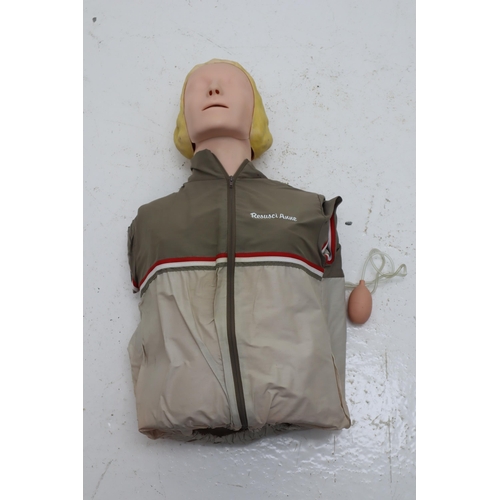 465 - Resusci Anne QCPR AED Airway Head Torso with Carry Case and Accessories over £2000 worth when bought... 