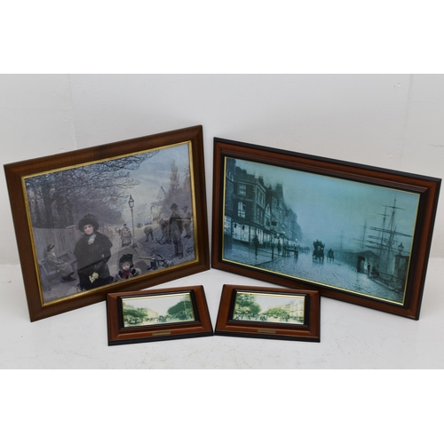 638 - Three Stephen Selby Collection Framed Prints in traditional Wooden mounts and a Framed and Glazed Mo... 