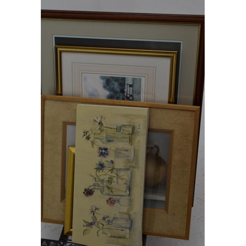 644a - Collection of Various Framed and Glazed artwork largest 28