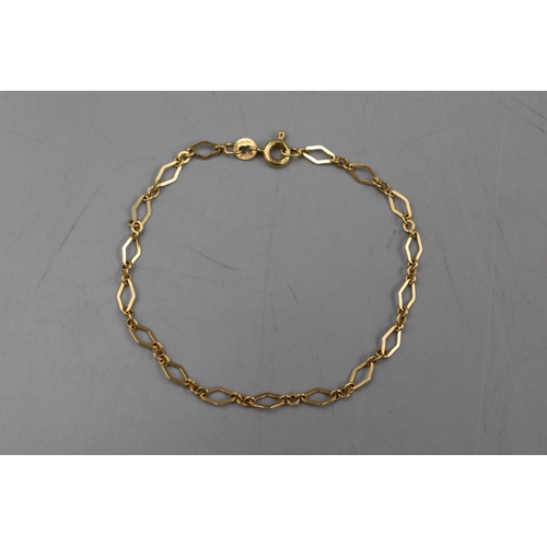 7 - Gold 375 (9ct) Chain Bracelet