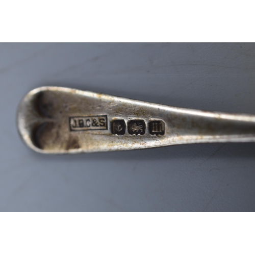 21 - A Hallmarked Birmingham Silver Butter Knife, Circa 1911. Approx 11cm Long.