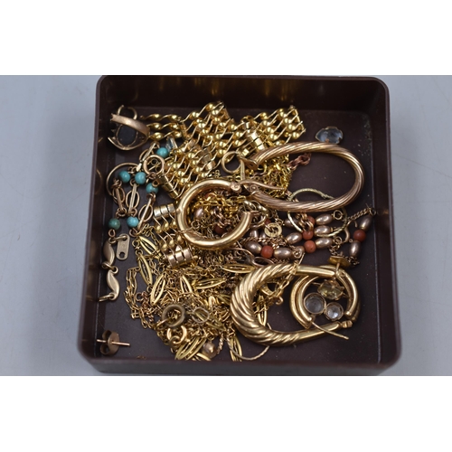 24 - Selection of 375 (9ct) Scrap Gold (weight approx 34.76 grams)