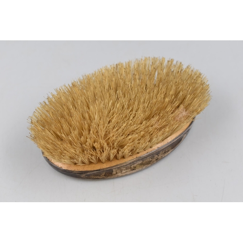 30 - Hallmarked Birmingham Silver Monogrammed Brush