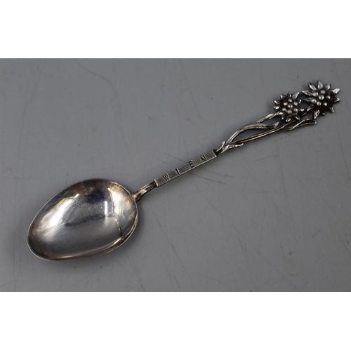 33 - Four 800 Silver WIEN Tea Spoons