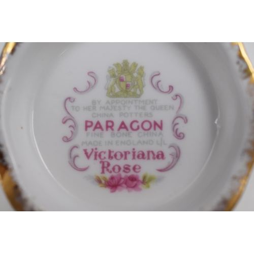 301 - Paragon Victoriana Rose 10 Piece Fine Bone China Tea Set