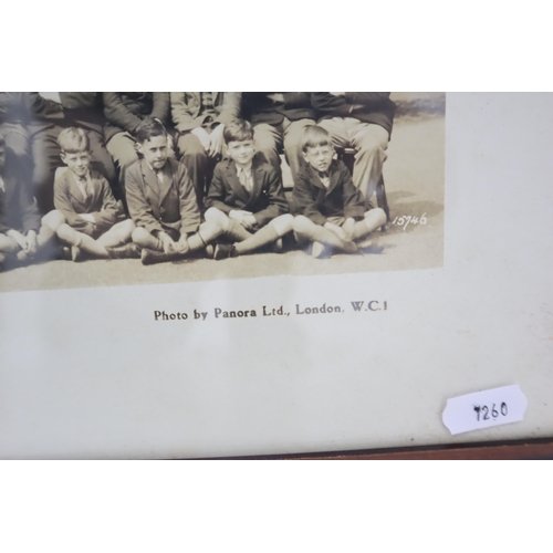 313 - Panoramic Framed and Glazed Photo Depicting 'Crossley & Porter School for Boys, Halifax June 1929' a... 