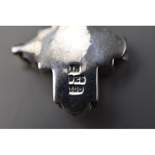 70 - A 925 Silver Prayer Box Pendant on 18