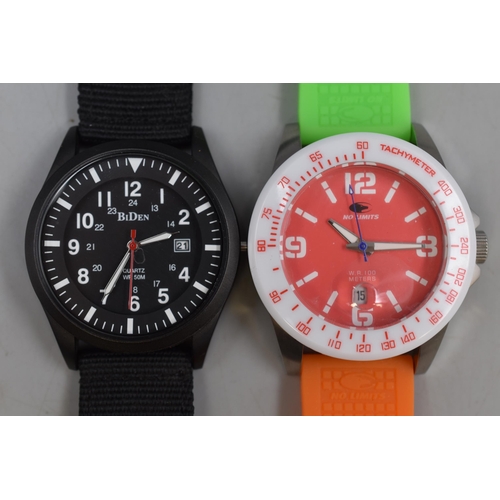 78 - Two Brand New Divers Style Waterproof Watches one a/f (winder)