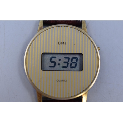 84 - Two Digital Watches including Beta and Atlas For Men (Both Working)