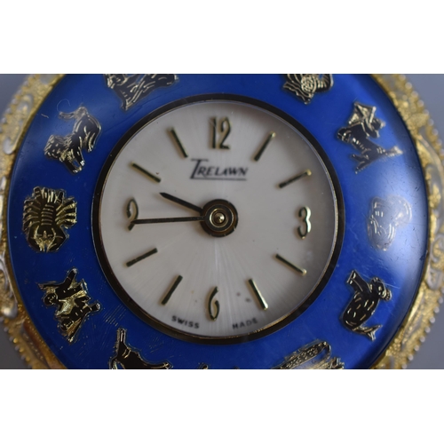 100 - Trelawn Mechanical Pendant / Pocket Watch Displaying Signs of The Zodiac (Working)