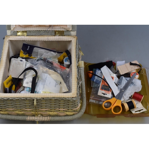 384 - Sewing Basket and Contents