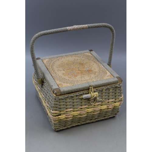 384 - Sewing Basket and Contents