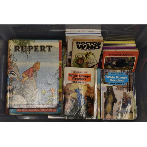 427 - Mixed Selection of Childrens Annuals and Reading Books including Rupert, Beano, Wide Range Readers, ... 