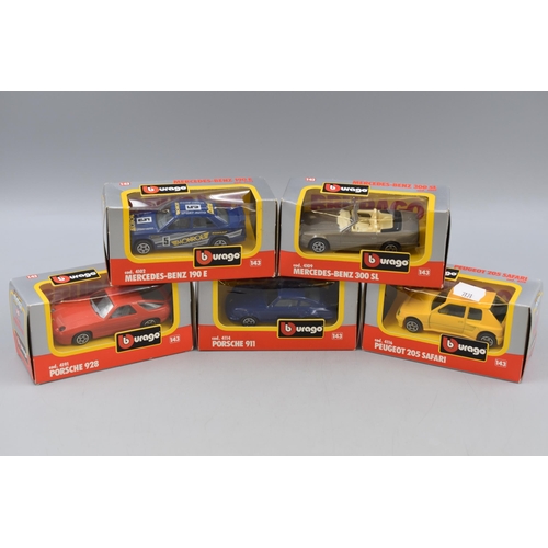 442 - Selection of Eleven Boxed Die Cast Toys. Includes Maisto Supercar Collection and Burago.