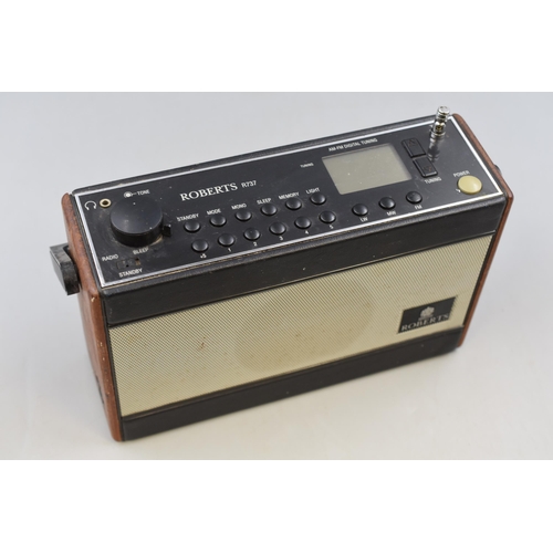 474 - Roberts R737 Radio and a Adman Grandstand Colour TV Game