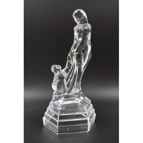 237 - Stunning Italian Crystal Mother and Child Statue 10