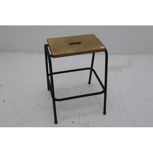 498 - Pair of Mid Century Stacking Lab Stools