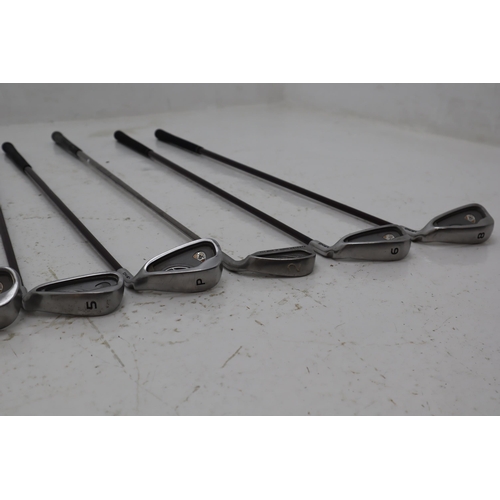 529 - Collection of Ten Fine Quality Ping TFC 129 Sand Wedge Golf Clubs of Varying Gauges