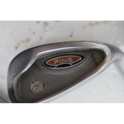 529 - Collection of Ten Fine Quality Ping TFC 129 Sand Wedge Golf Clubs of Varying Gauges