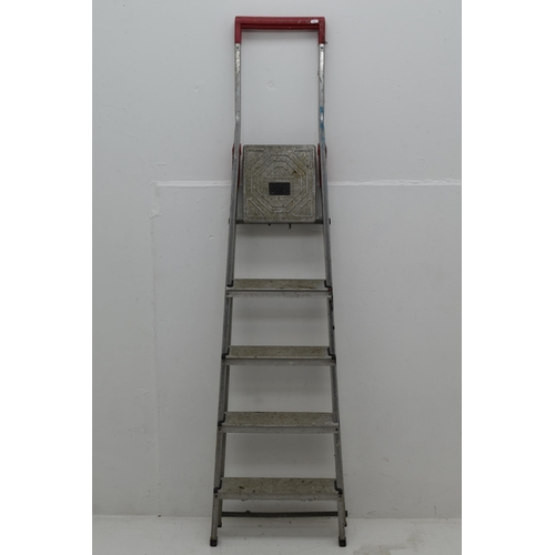 534 - Hailo Four Rung Metal Step Ladders approx 6 foot in Height