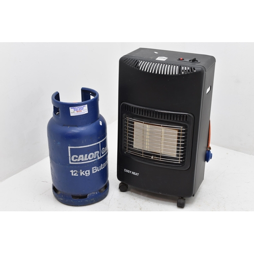 536 - A Cosy Heat Gas Heater, With Gas Canister. Untested But Sparks.