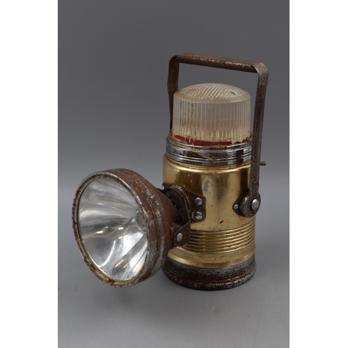 545 - Two Vintage Lamps including Pifco and a Pair of Cased Binoculars