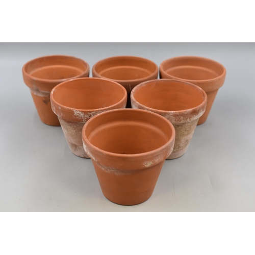 549 - Six Terracotta Plant Pots (4