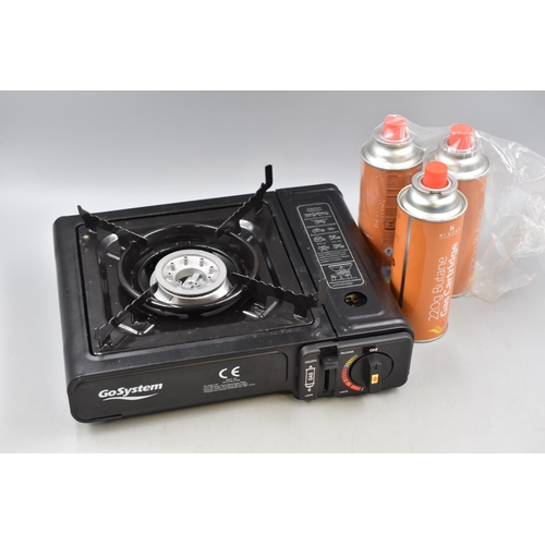 553 - Two Camping Stoves With Gas