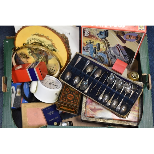 622 - Mixed House Clearance Lot includes Plated Cutlery, Single Records ( with Limited White Vinyl Beautif... 