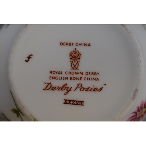 158 - Four Pieces of Royal Crown Derby English Bone China in the Derby Posies Pattern