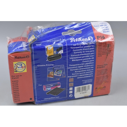 428 - Twenty Packs of Pelikan Printer Ink Cartridges, For use In Selected Canon Models.