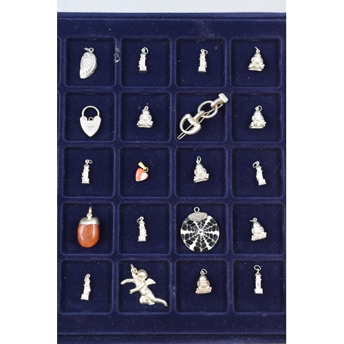 36 - Forty Jewellery Items Includes Silver Brooches, Pendants and Charms