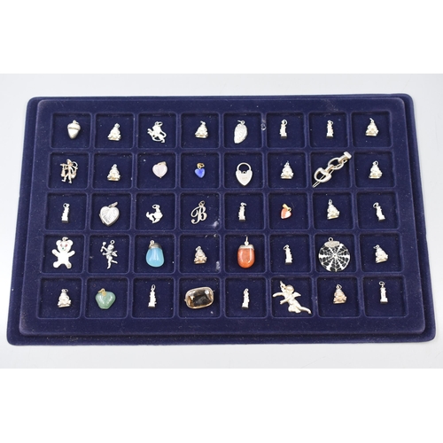 36 - Forty Jewellery Items Includes Silver Brooches, Pendants and Charms