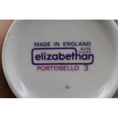 376 - An Elizabethan 'Portobello 3' Fifteen Piece Ceramic Tea Set.