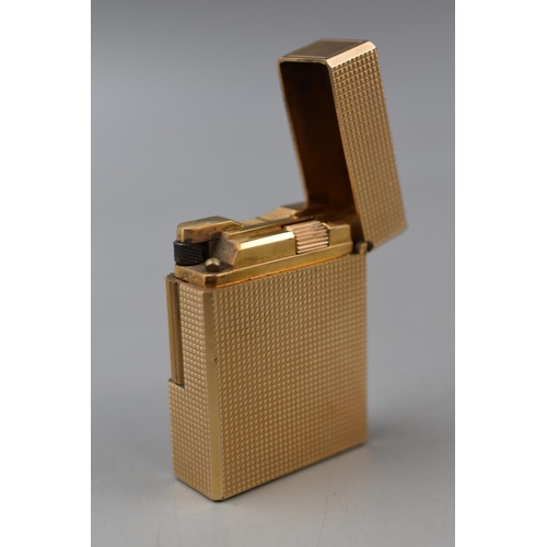 48 - S T Dupont of Paris Gold Plated Lighter (BMJ 704)