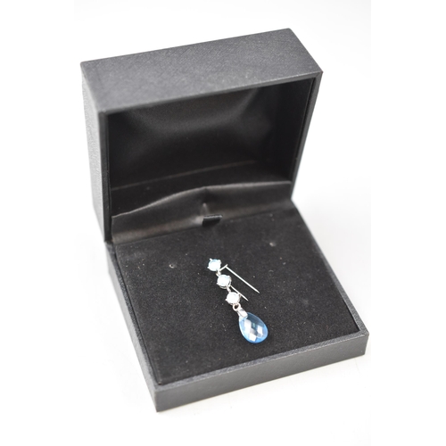 64 - Three Boxed Pairs of Sterling Silver Earrings and a Boxed Silver 925 CZ Pendant