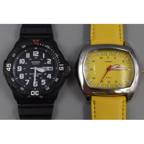 99 - Two New Watches to include Casio Divers Style and Terner Watch