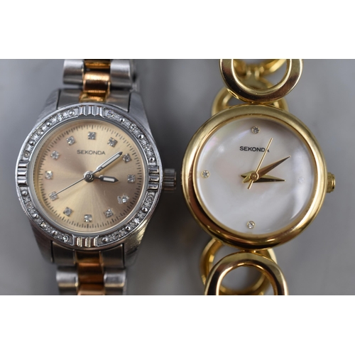 105 - Two Ladies Sekonda Watches (Both Working)