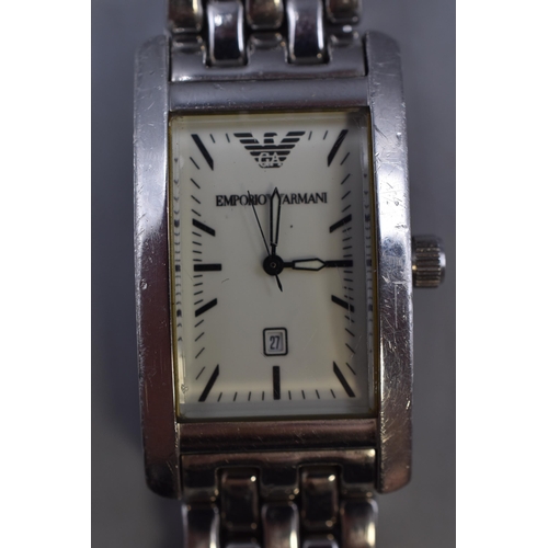 119 - Emporio Armani Quartz Watch with Date Function (Working)