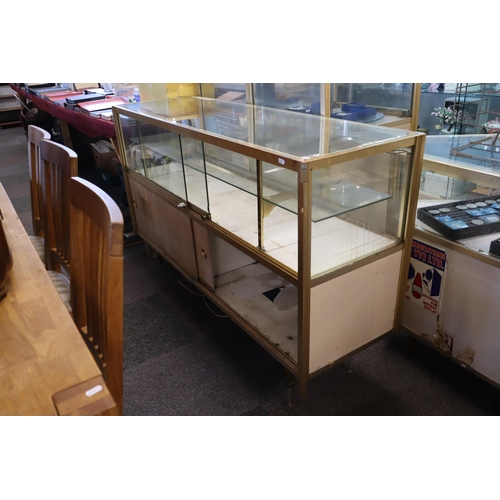 452 - Glass topped Jewellery Display Cabinet with under storage and sliding doors (5ft x 18