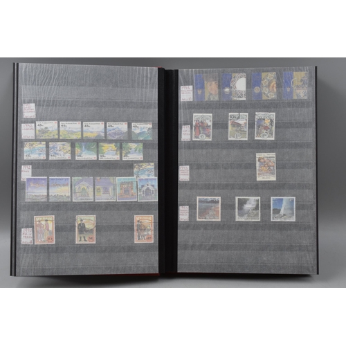 485 - Three Stock Albums containing New Zealand definitives, commemoratives and special stamps