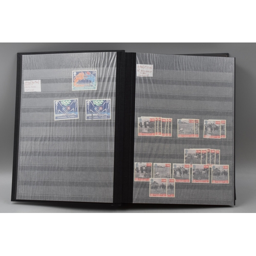 490 - Three Prinz Stock Books Containing a Large Selection of GB Commemorative Stamps dating From 1971 to ... 