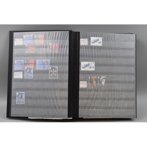 490 - Three Prinz Stock Books Containing a Large Selection of GB Commemorative Stamps dating From 1971 to ... 