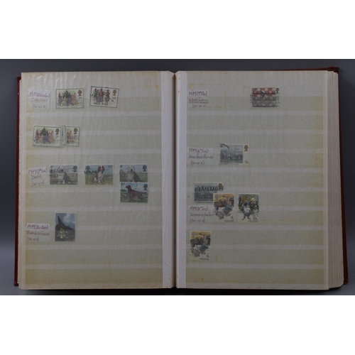 490 - Three Prinz Stock Books Containing a Large Selection of GB Commemorative Stamps dating From 1971 to ... 