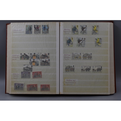 490 - Three Prinz Stock Books Containing a Large Selection of GB Commemorative Stamps dating From 1971 to ... 