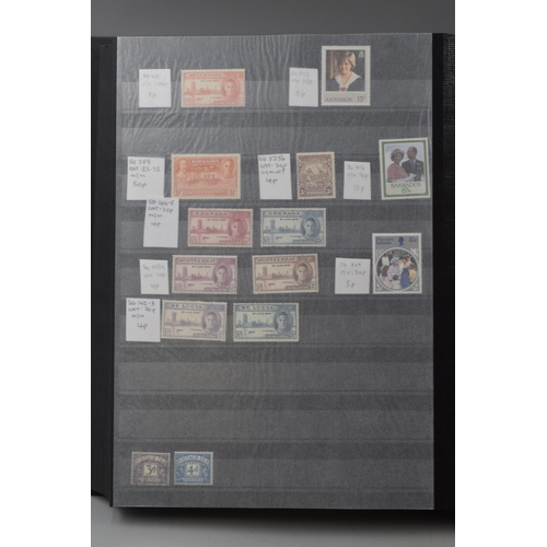 490 - Three Prinz Stock Books Containing a Large Selection of GB Commemorative Stamps dating From 1971 to ... 